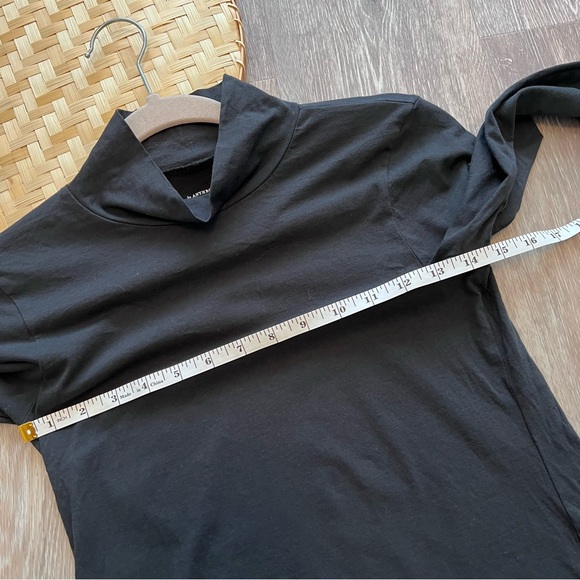 Anthropologie black mock neck turtleneck top long sleeve - Picture 5 of 7